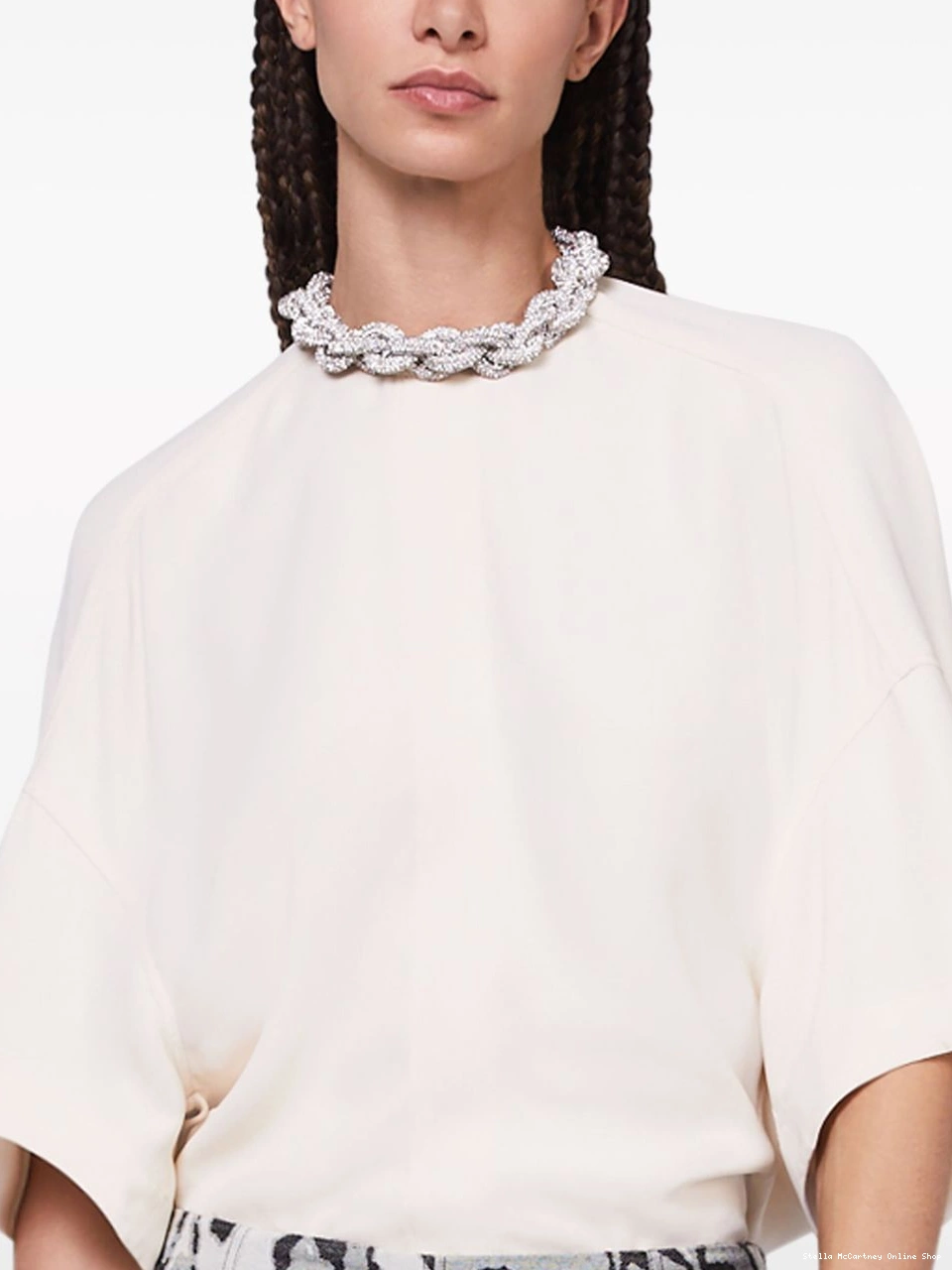 Affordable Women blouse Falabella Stella crystal-embellished McCartney 0617